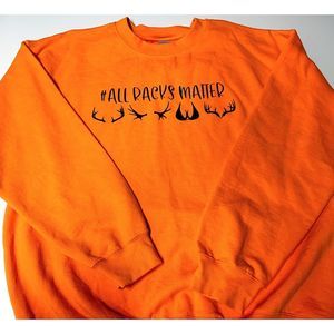 All Racks Matter | Neon Orange Crewneck Sweatshirt